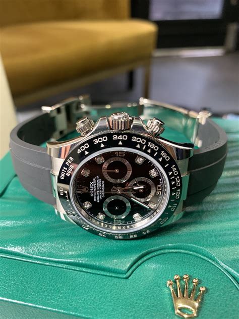 rolex daytona cosmograph in 18ct white gold with oysterflex bracelet|rolex daytona white gold price.